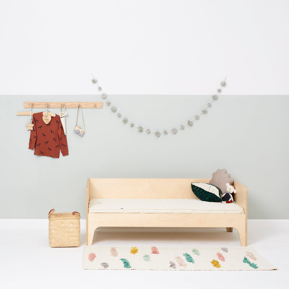 The Little Green Sheep Natural Twist Cot Mattress 60x120  - Hola BB