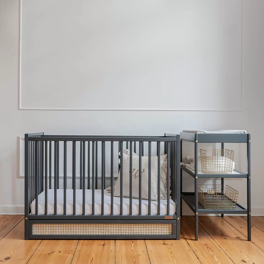 Woodies Boho Vintage Cot - Anthracite  - Hola BB