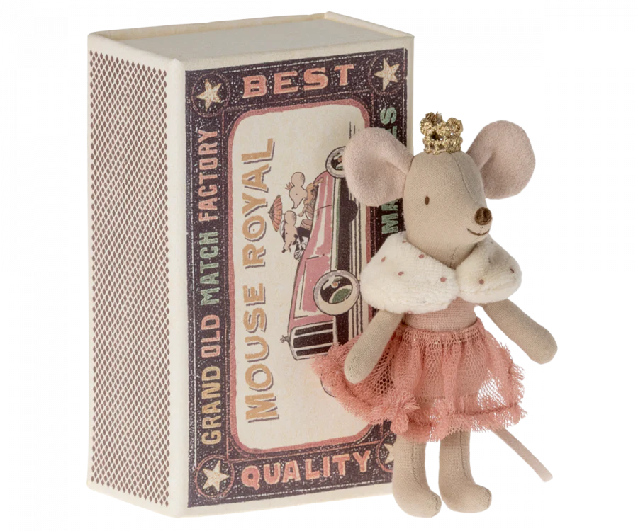 Maileg Maileg Little sister in matchbox princess mouse  - Hola BB