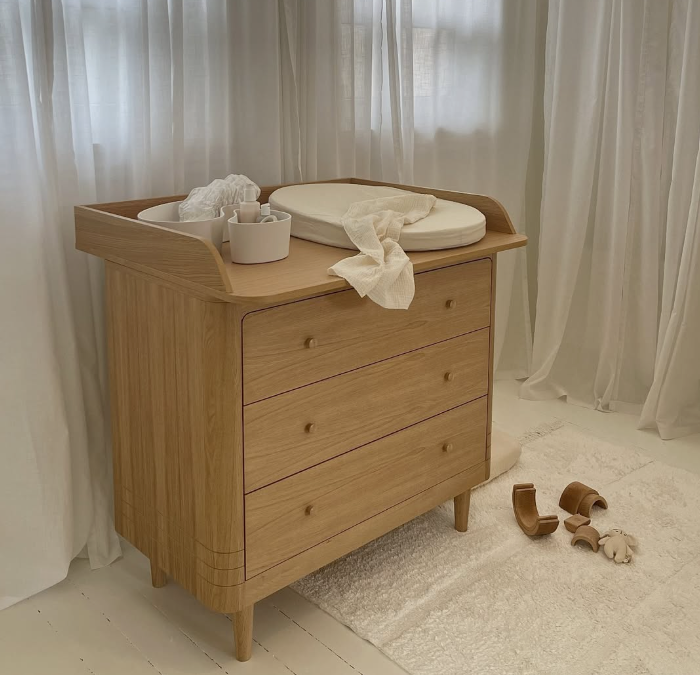 Oval Changing Cushion - Stone