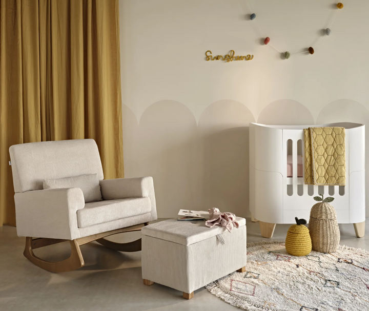 Sedia a Dondolo e per l'Allattamento Serena - Velluto a Coste