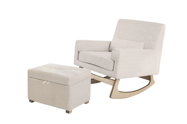 Sedia a Dondolo e per l'Allattamento Serena - Velluto a Coste