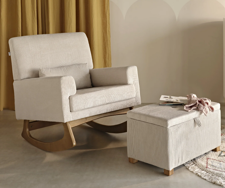 Sedia a Dondolo e per l'Allattamento Serena - Velluto a Coste