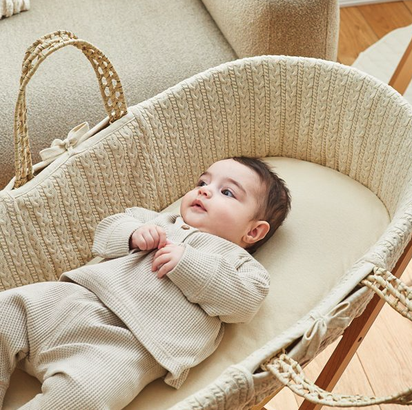 Økologisk hør-lakan til Moseskurv - Natural Edit