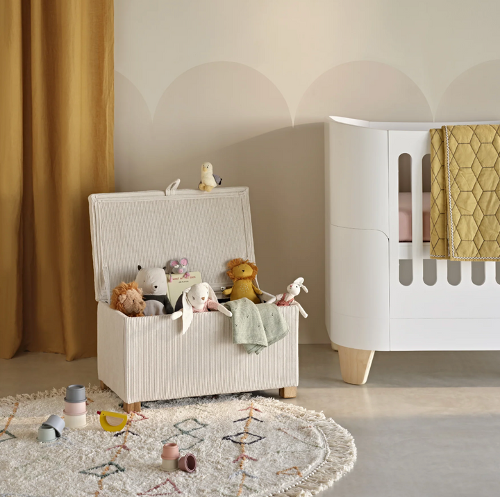 Tabouret Serena – Chêne et Velours Côtelé