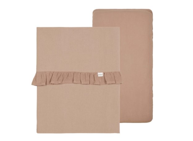 Flat Sheet And Fitted Sheet Set - Ruffle Faro