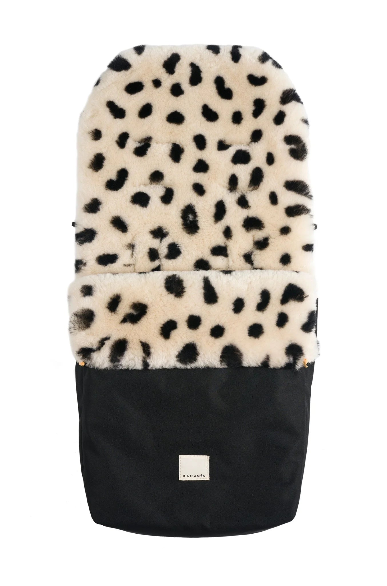 BINIBAMBA Sheepskin Puffmuff Leopard Puffmuff - Hola BB