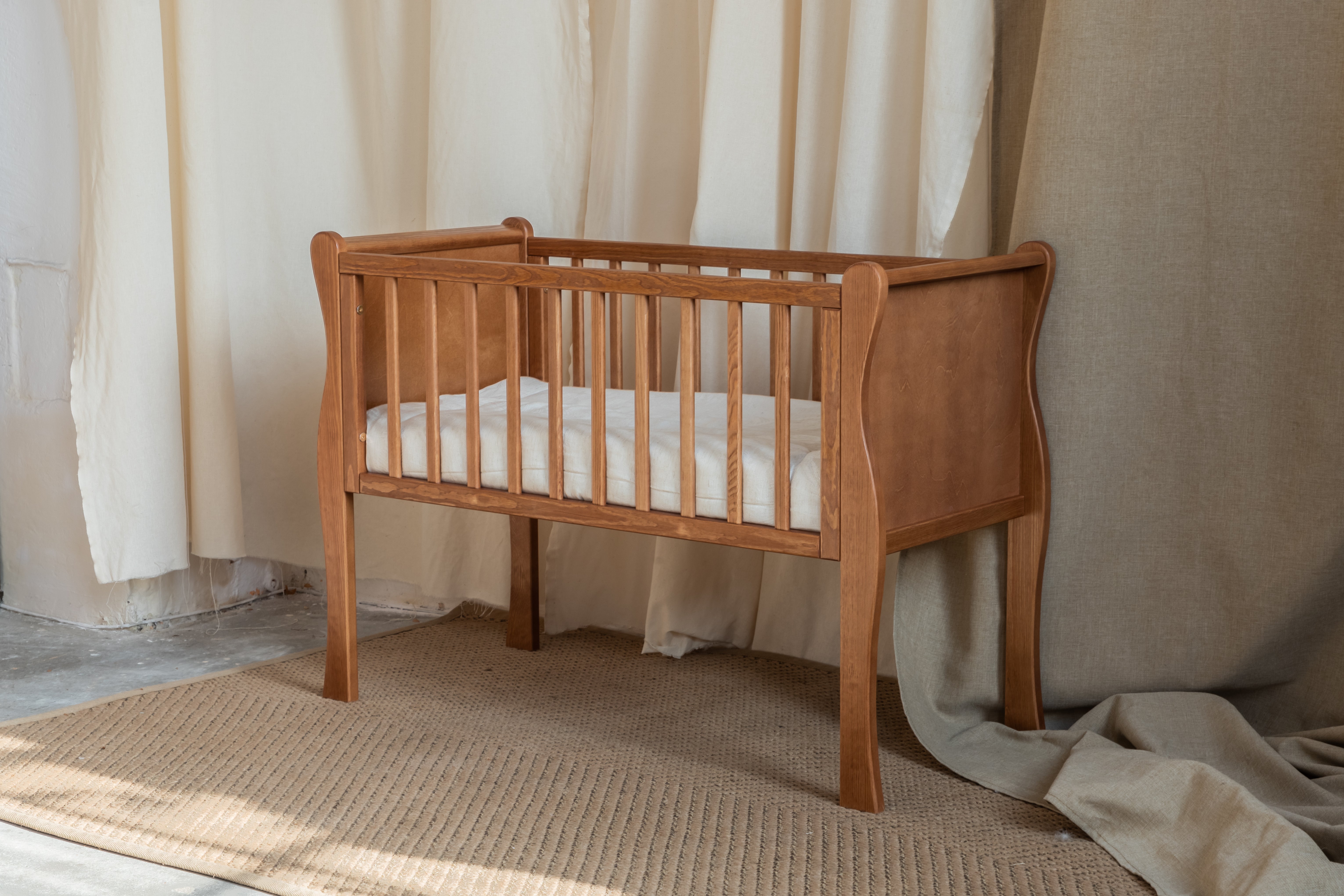 Woodies Noble Mini Crib 90x40cm - Vintage  - Hola BB