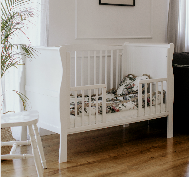 Woodies Noble White Day Bed Side (140cm) - Hola BB