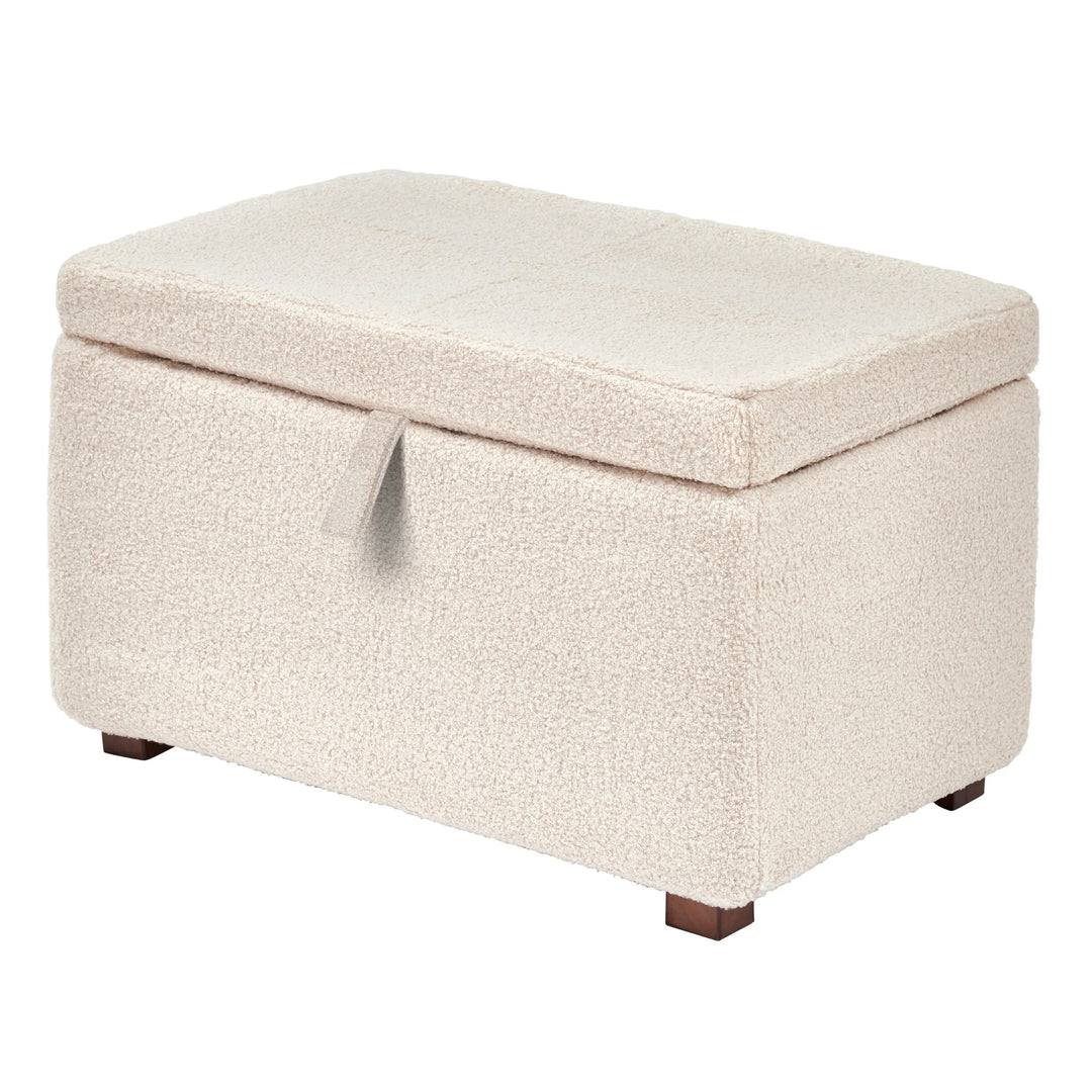 Gaia Baby Serena Footstool - Walnut & Boucle Biscuit - Hola BB