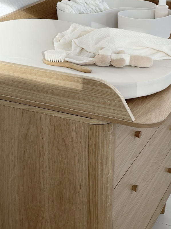 Oval Changing Cushion - Stone