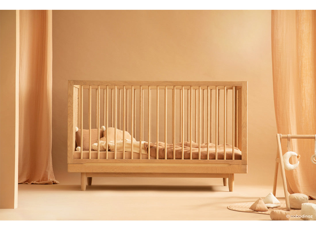 Nobodinoz Solid oak convertible crib • Pure  - Hola BB