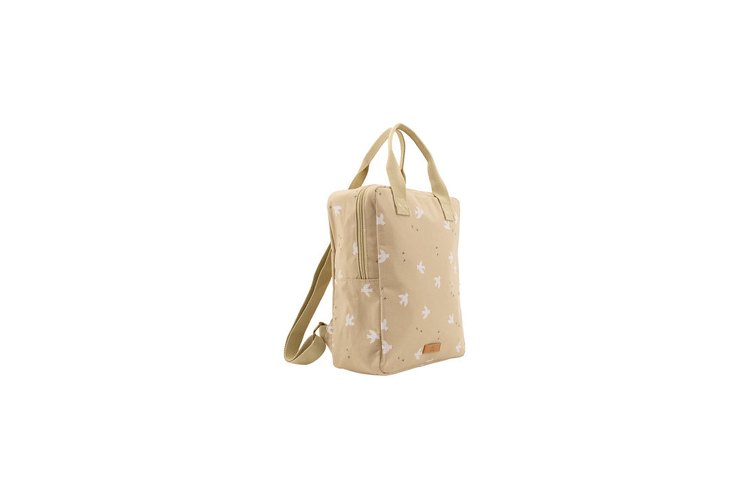 Nanami Backpack bird print - natural  - Hola BB