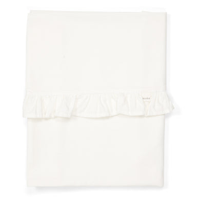 Koeka Ruffle Sheet - warm white  - Hola BB