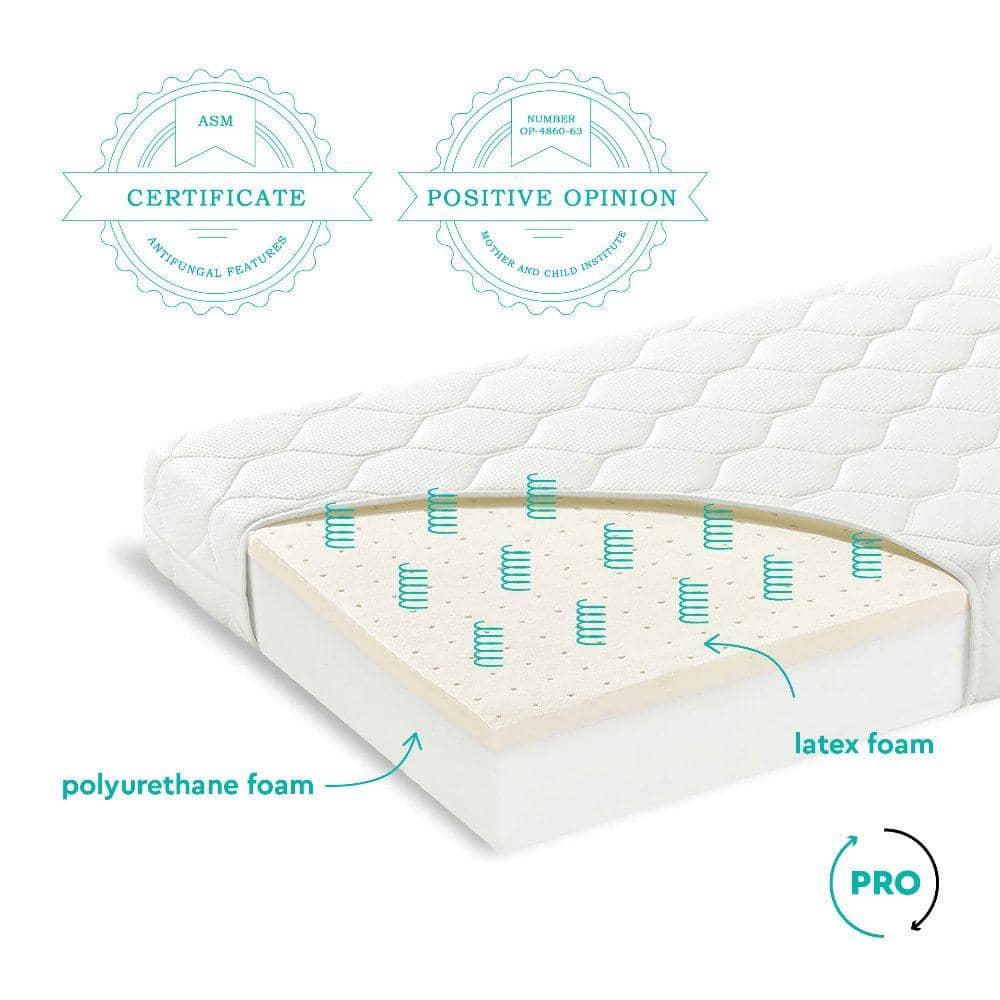 Woodies Premium latex cot mattress 80x160cm  - Hola BB