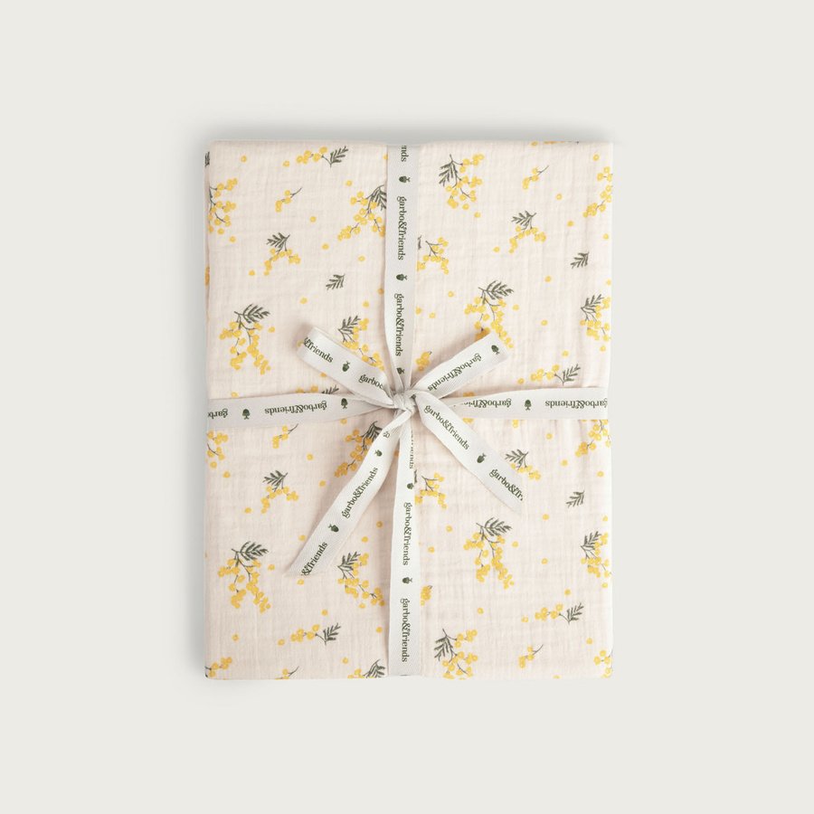 Garbo & Friends Fitted Sheet - Muslin 60x120 / Mimosa - Hola BB