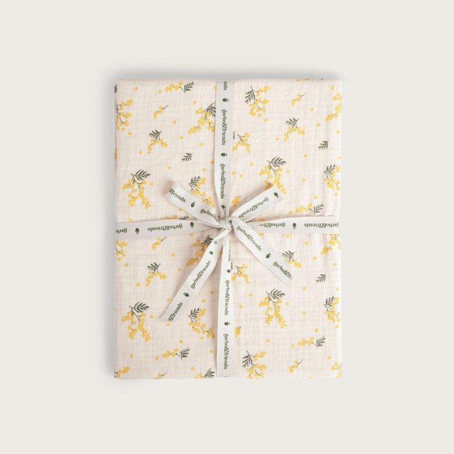 Garbo & Friends Fitted Sheet - Muslin 60x120 / Mimosa - Hola BB