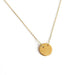 MAYLI Gold initial Circle Pendant  - Hola BB