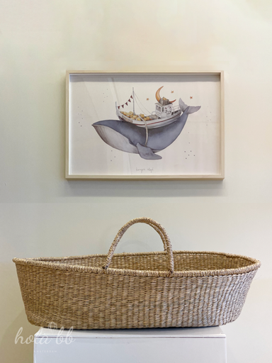 Hola BB Natural Seagrass Moses / Changing Basket  - Hola BB