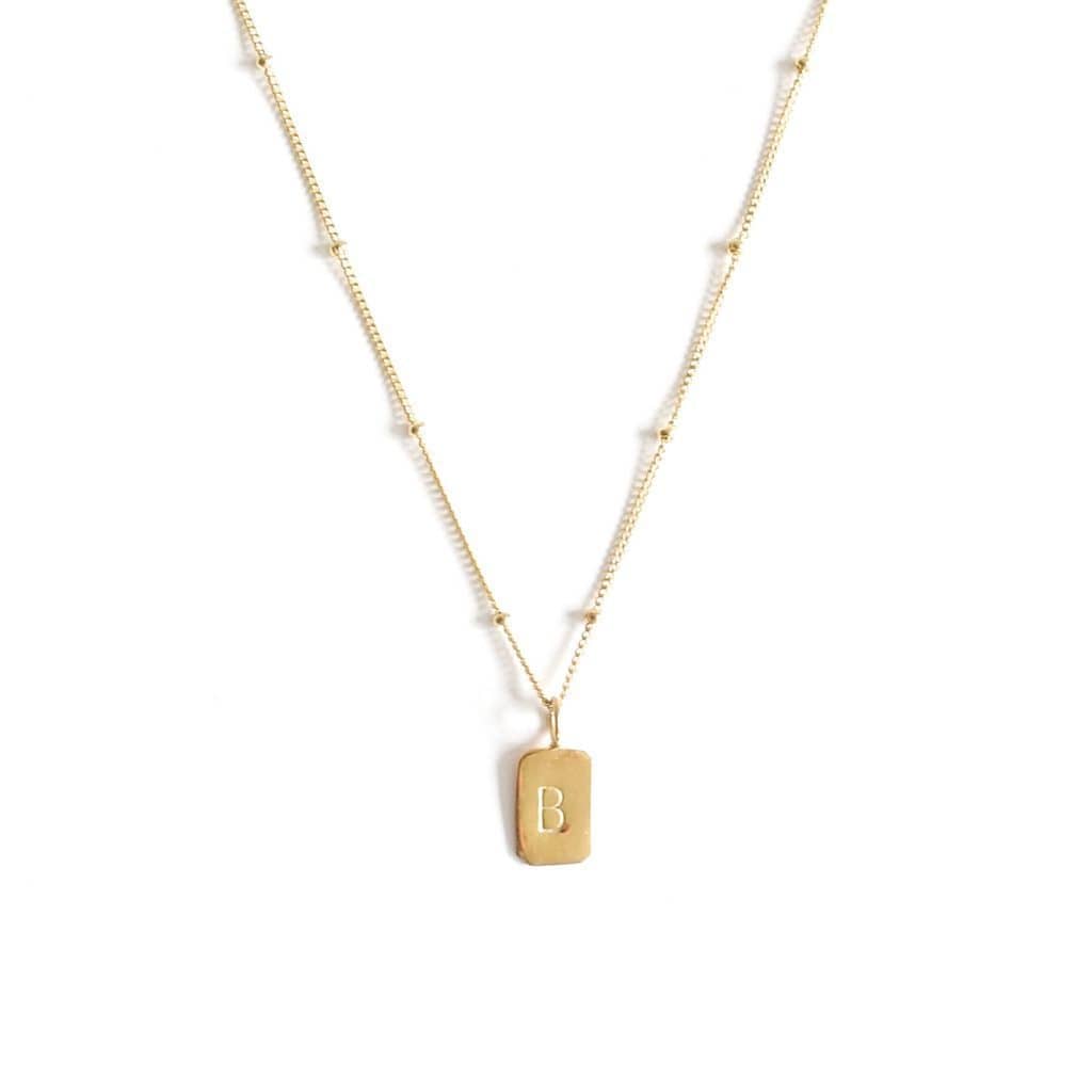 MAYLI Gold initial Pendant  - Hola BB