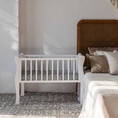 Woodies Noble Mini Crib 90x40cm - White  - Hola BB