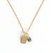 MAYLI Gold Birth Stone Initial Pendant - Multiple stones  - Hola BB